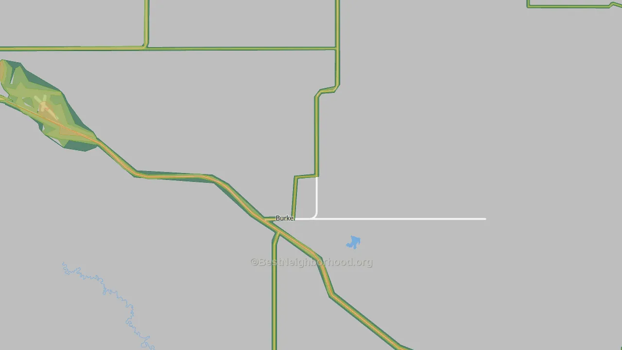 Burke, SD Map of Noise Levels in Burke