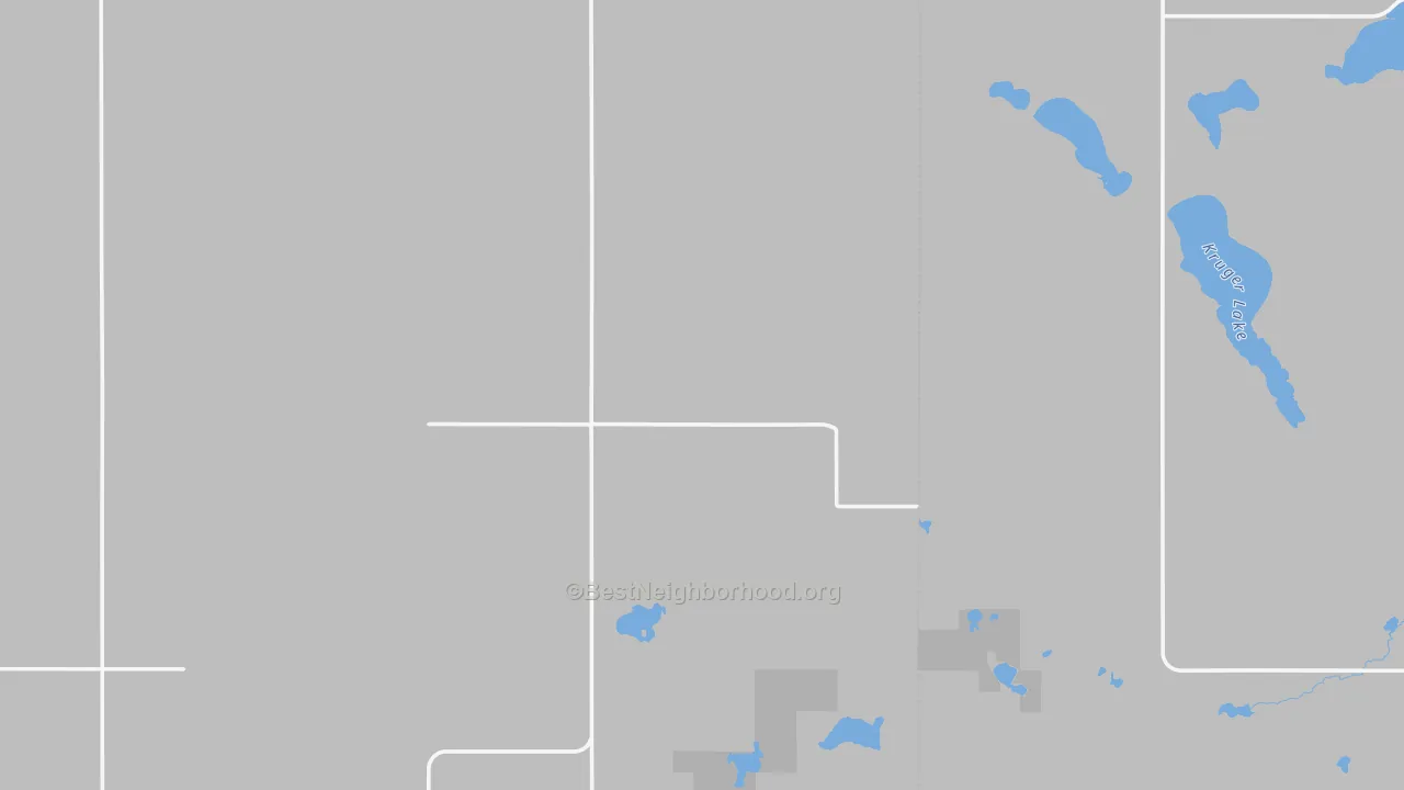 Butte, ND Map of Noise Levels in Butte