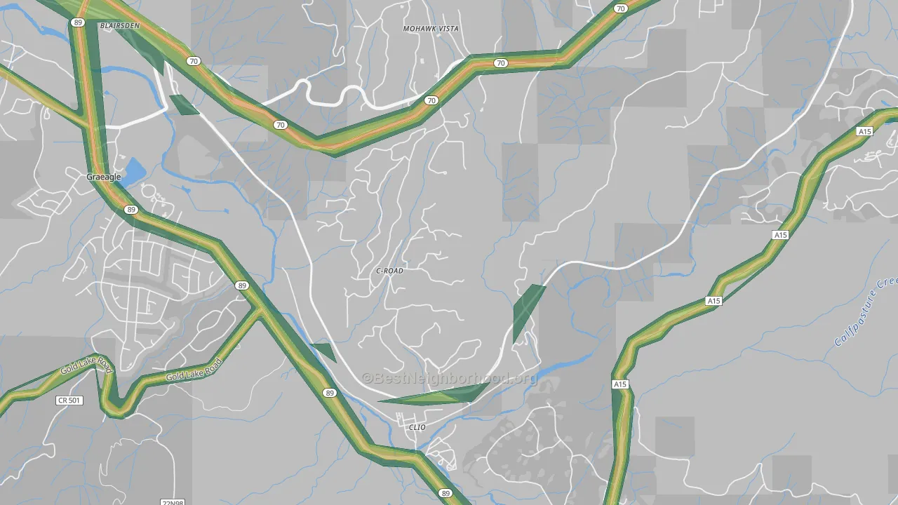 C-Road, CA Map of Noise Levels in C-Road