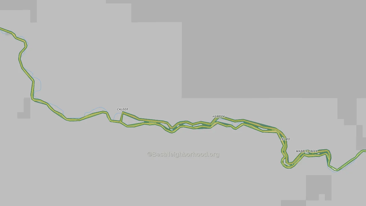 Calder, ID Map of Noise Levels in Calder