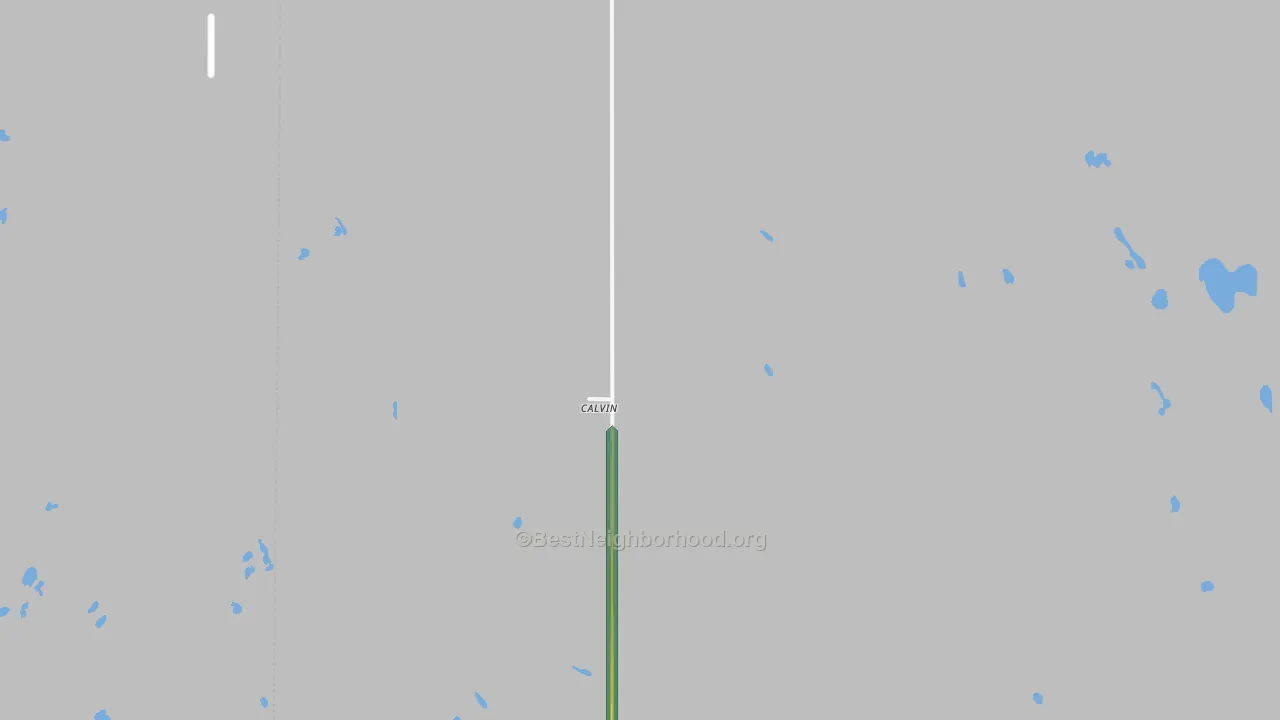 Calvin, ND Map of Noise Levels in Calvin