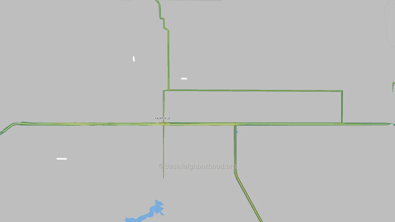 Camas County, ID Map of Noise Levels in Camas County