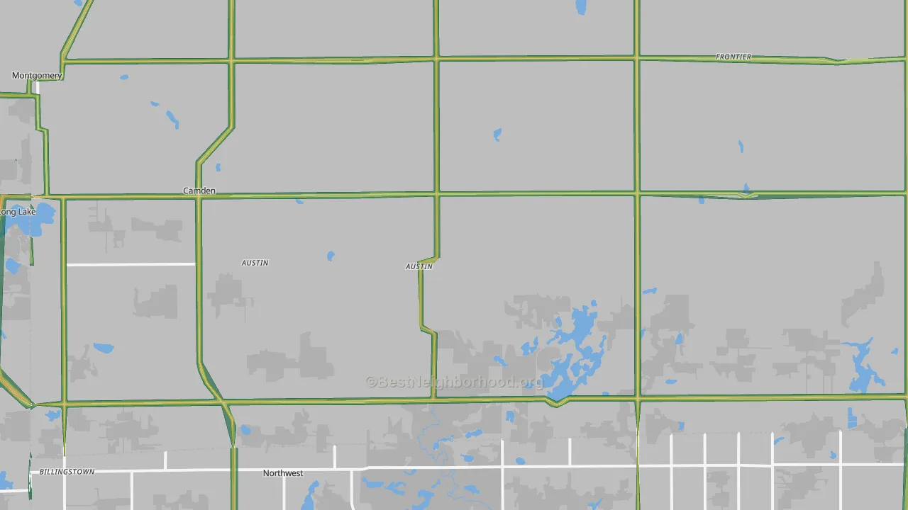 Camden, MI Map of Noise Levels in Camden