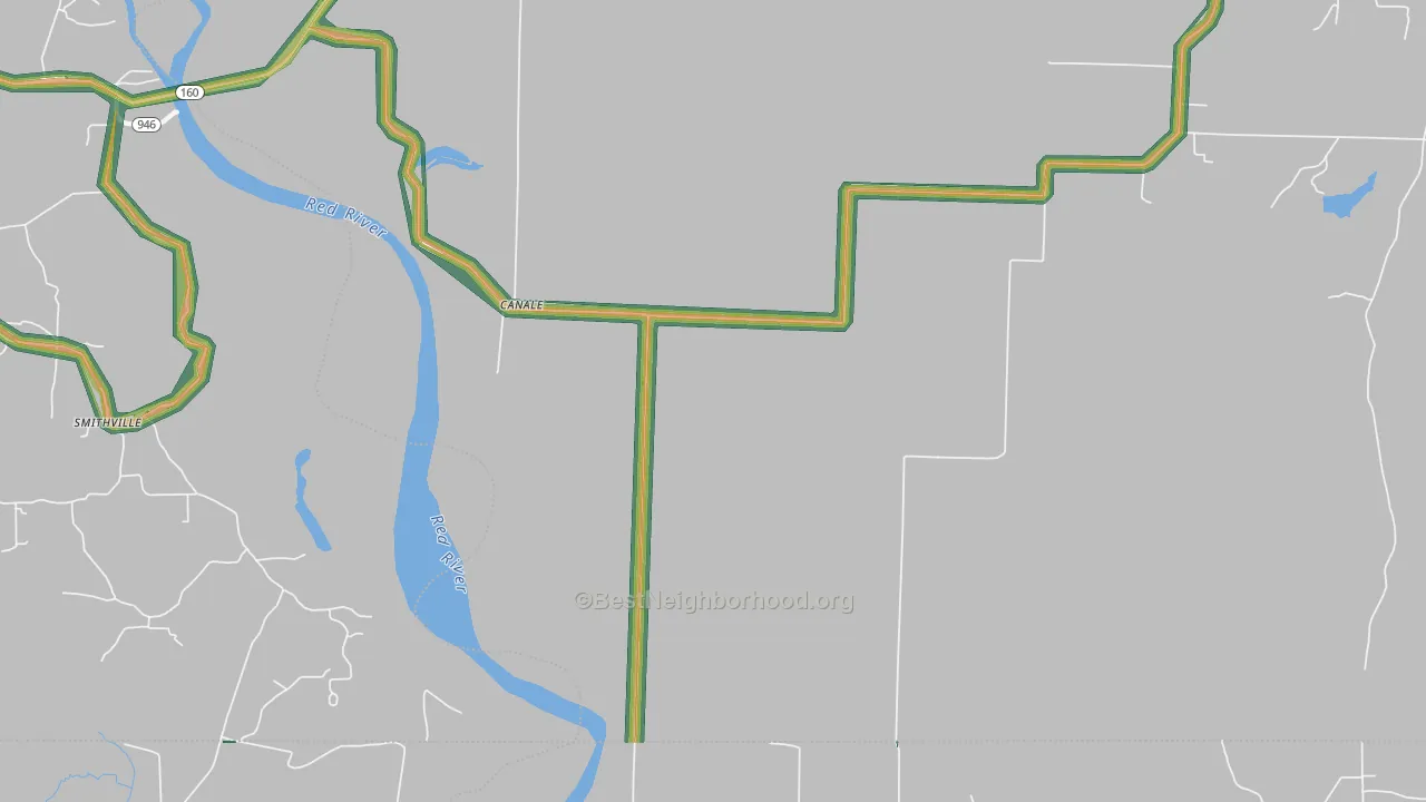Canale, AR Map of Noise Levels in Canale