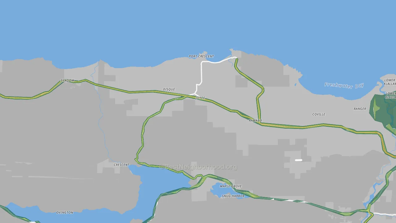 Carlsborg, WA Map of Noise Levels in Carlsborg