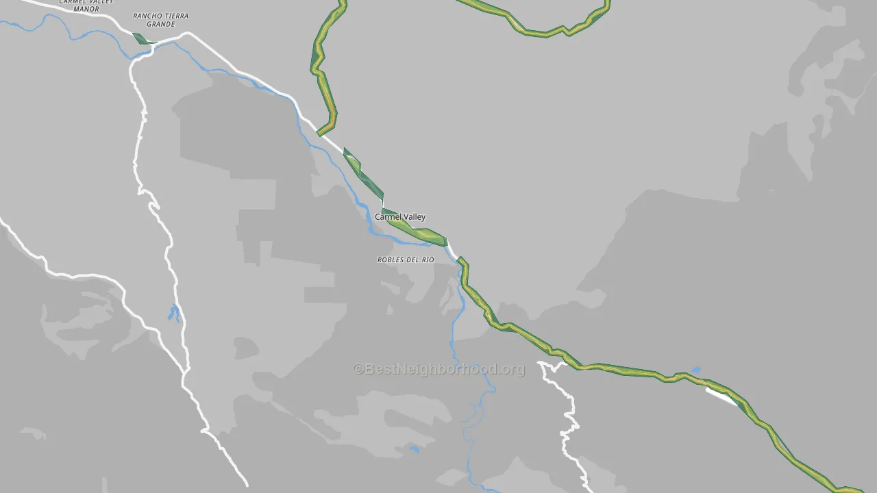 Carmel Valley, CA Map of Noise Levels in Carmel Valley