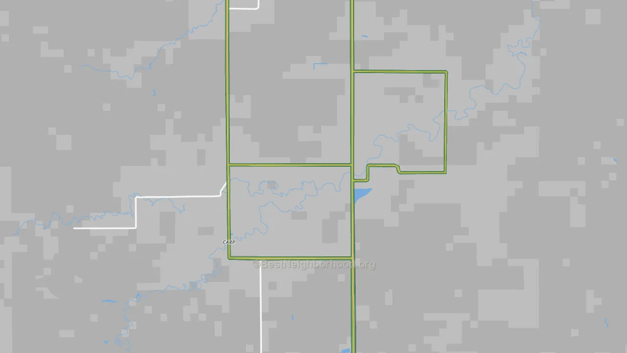 Carp, MN Map of Noise Levels in Carp