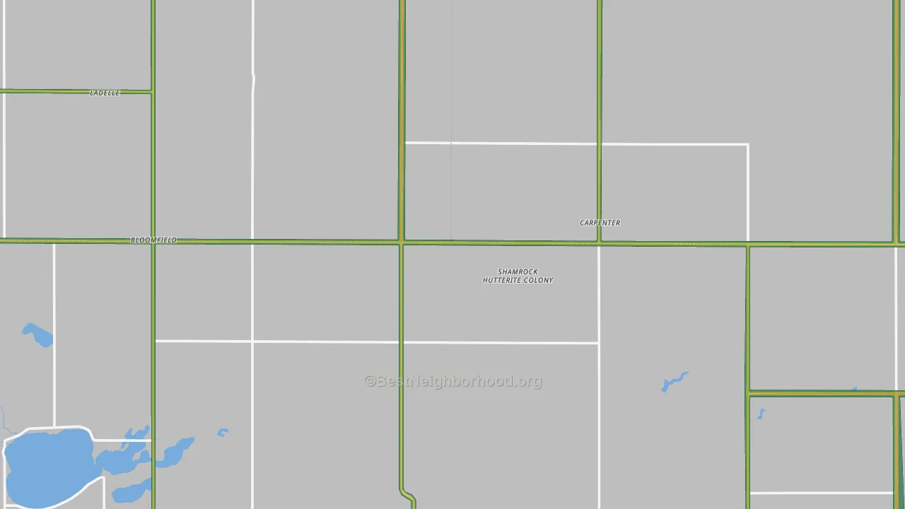 Carpenter, SD Map of Noise Levels in Carpenter