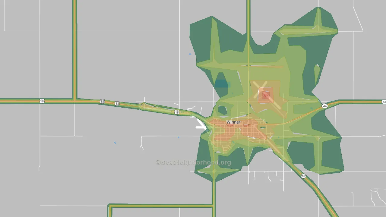 Carter, SD Map of Noise Levels in Carter