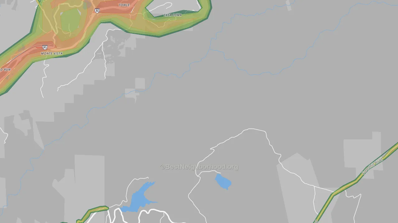 Casa Loma, CA Map of Noise Levels in Casa Loma
