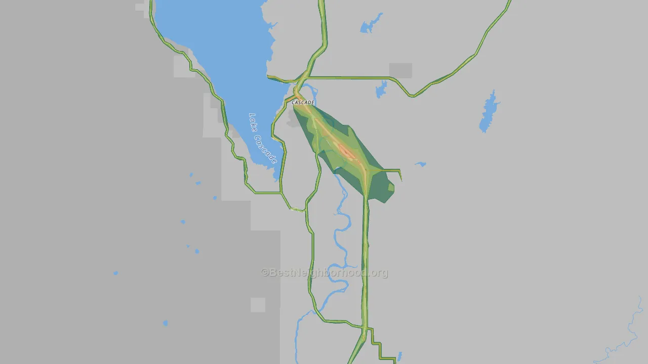 Cascade, ID Map of Noise Levels in Cascade