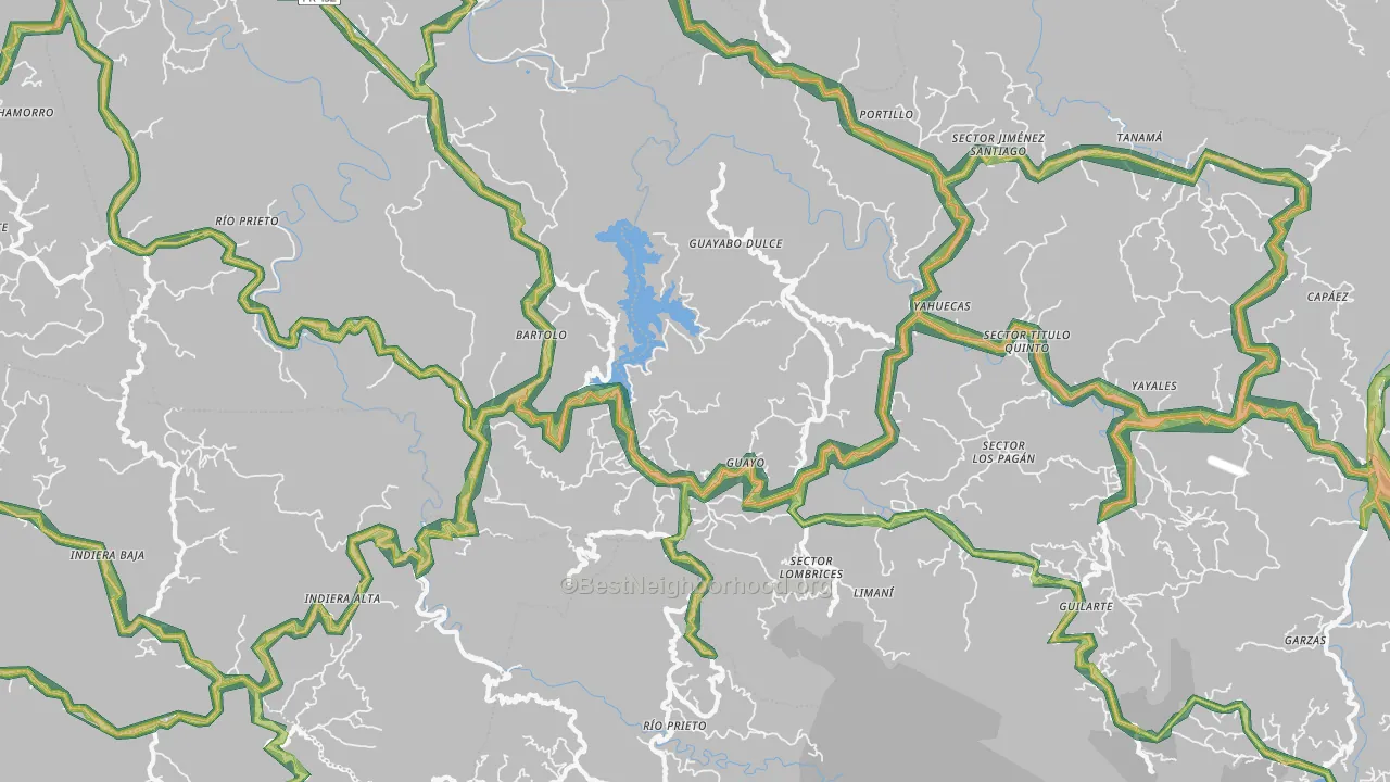 Castaner, PR Map of Noise Levels in Castaner