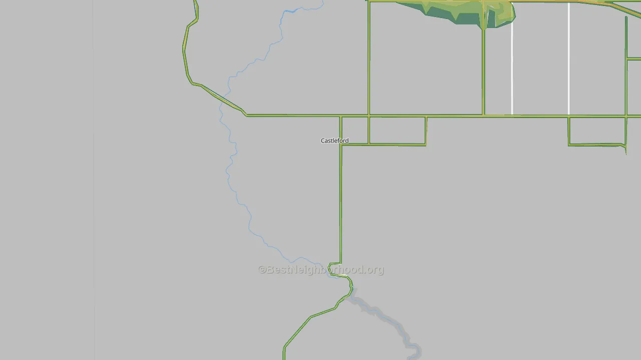 Castleford, ID Map of Noise Levels in Castleford