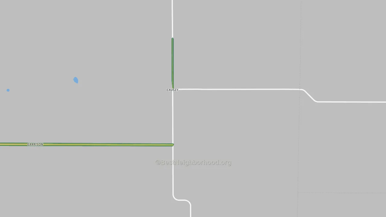 Causey, NM Map of Noise Levels in Causey