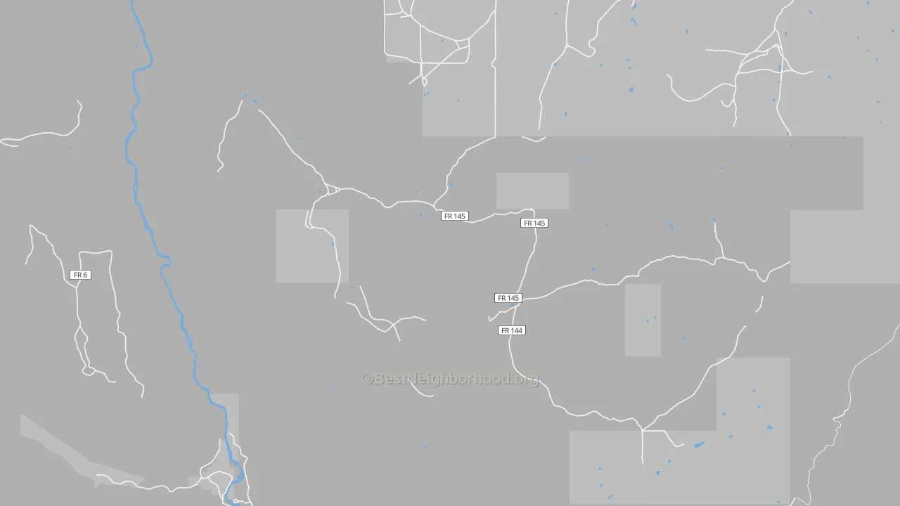 Cebolla, NM Map of Noise Levels in Cebolla