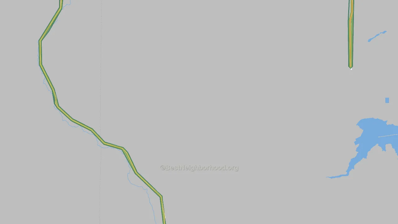 Cecil, OR Map of Noise Levels in Cecil