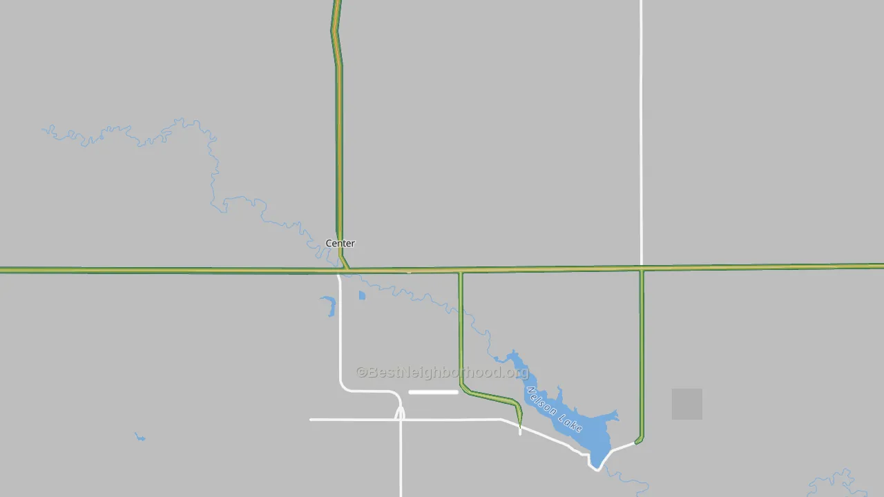 Center, ND Map of Noise Levels in Center