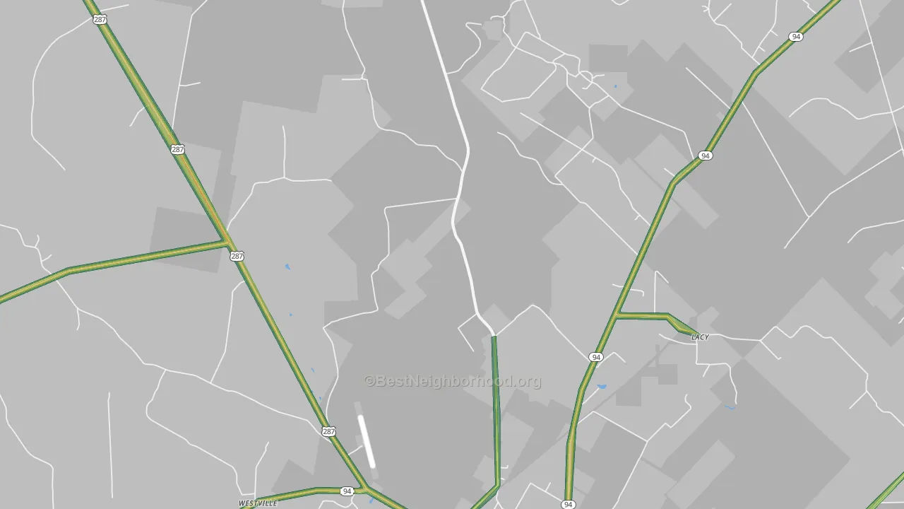 Centralia, TX Map of Noise Levels in Centralia