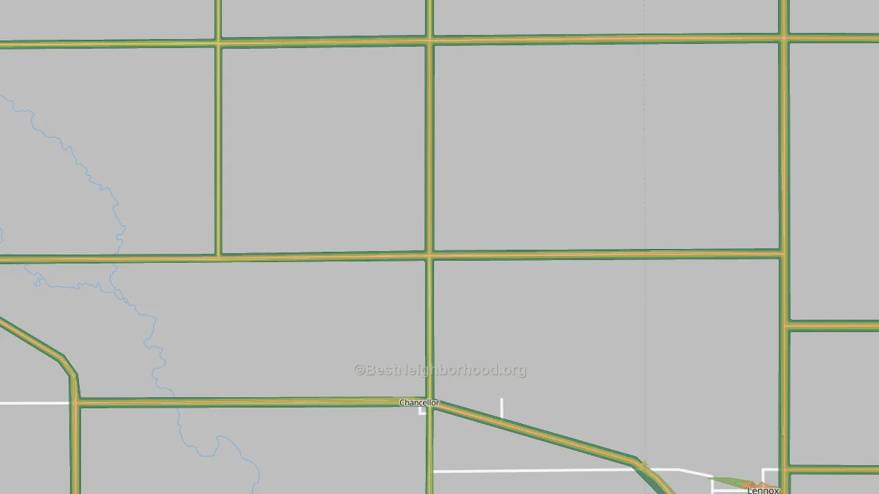 Chancellor, SD Map of Noise Levels in Chancellor