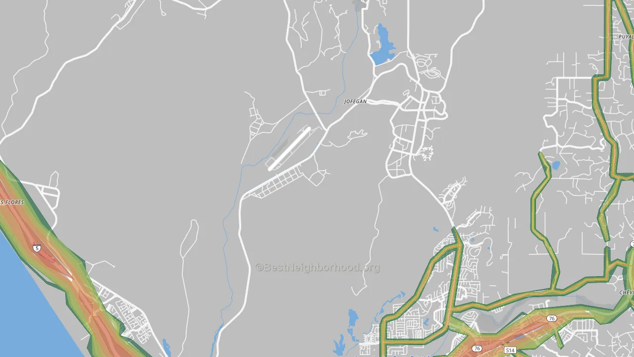Chappo, CA Map of Noise Levels in Chappo