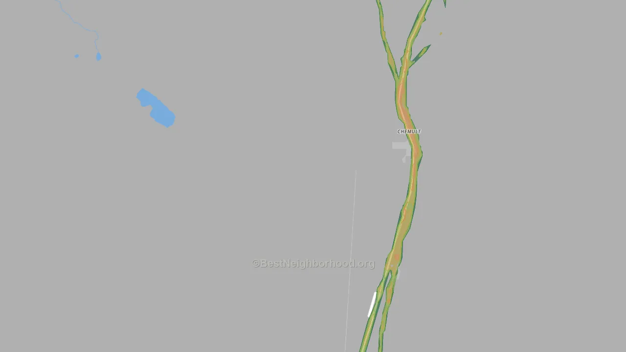 Chemult, OR Map of Noise Levels in Chemult