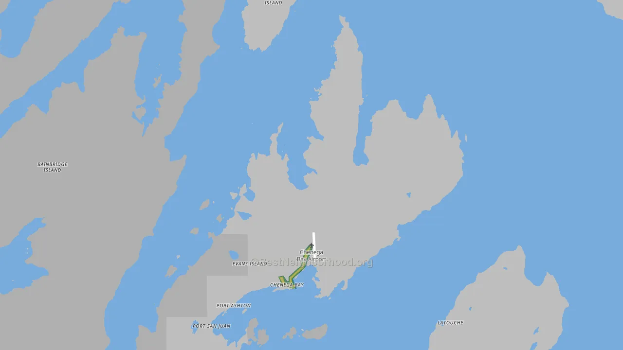 Chenega, AK Map of Noise Levels in Chenega