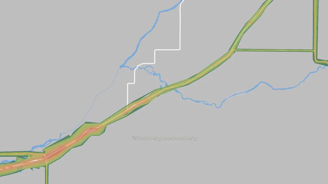 Chester, ID Map of Noise Levels in Chester