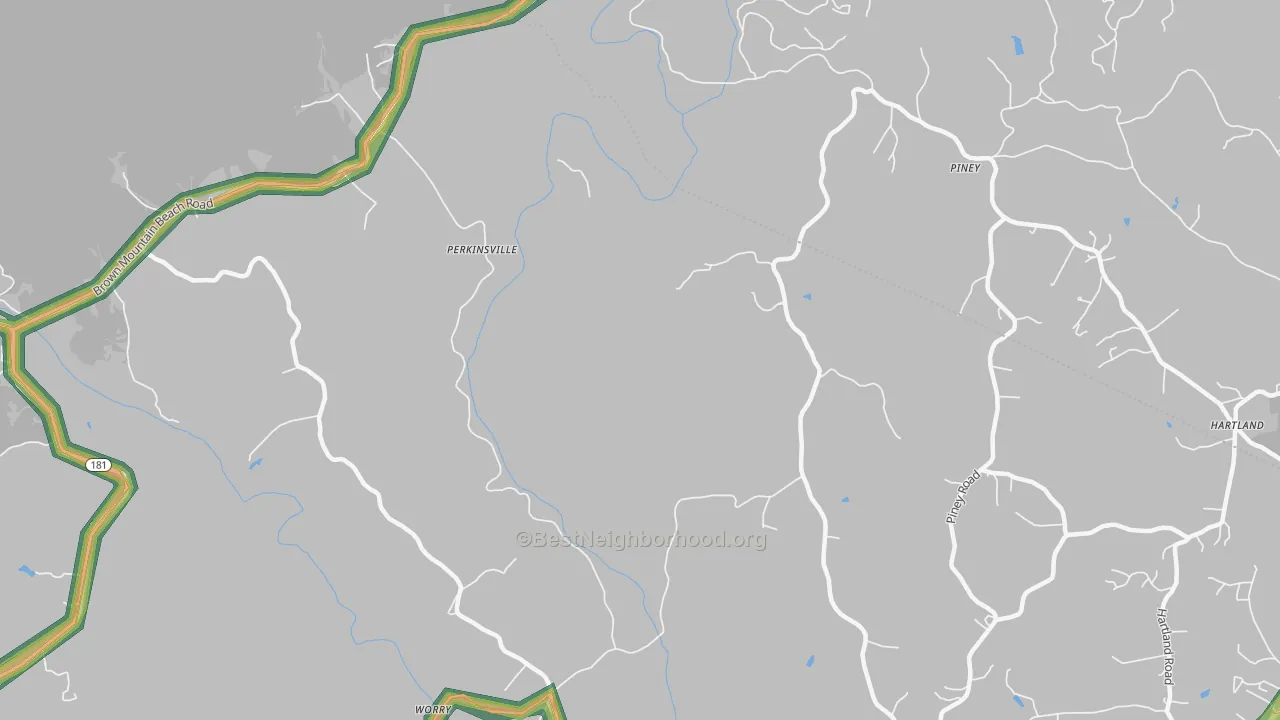 Chesterfield, NC Map of Noise Levels in Chesterfield