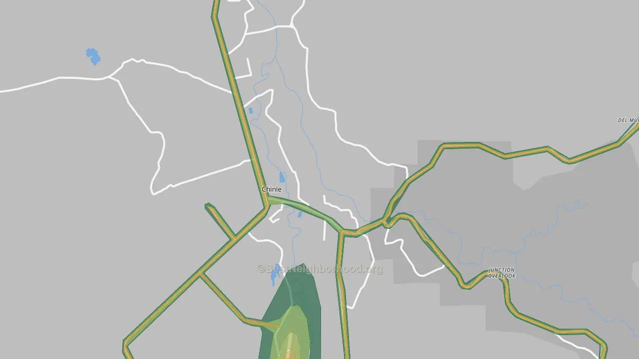 Chinle, AZ Map of Noise Levels in Chinle