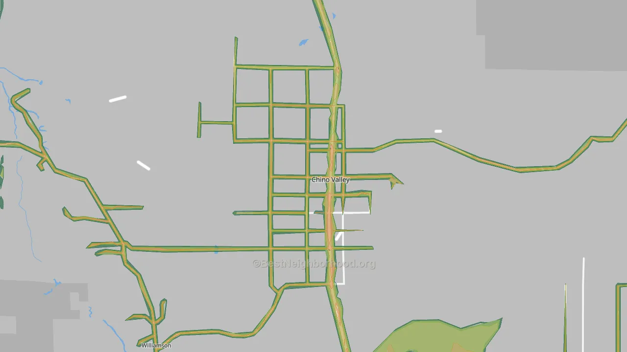 Chino Valley, AZ Map of Noise Levels in Chino Valley