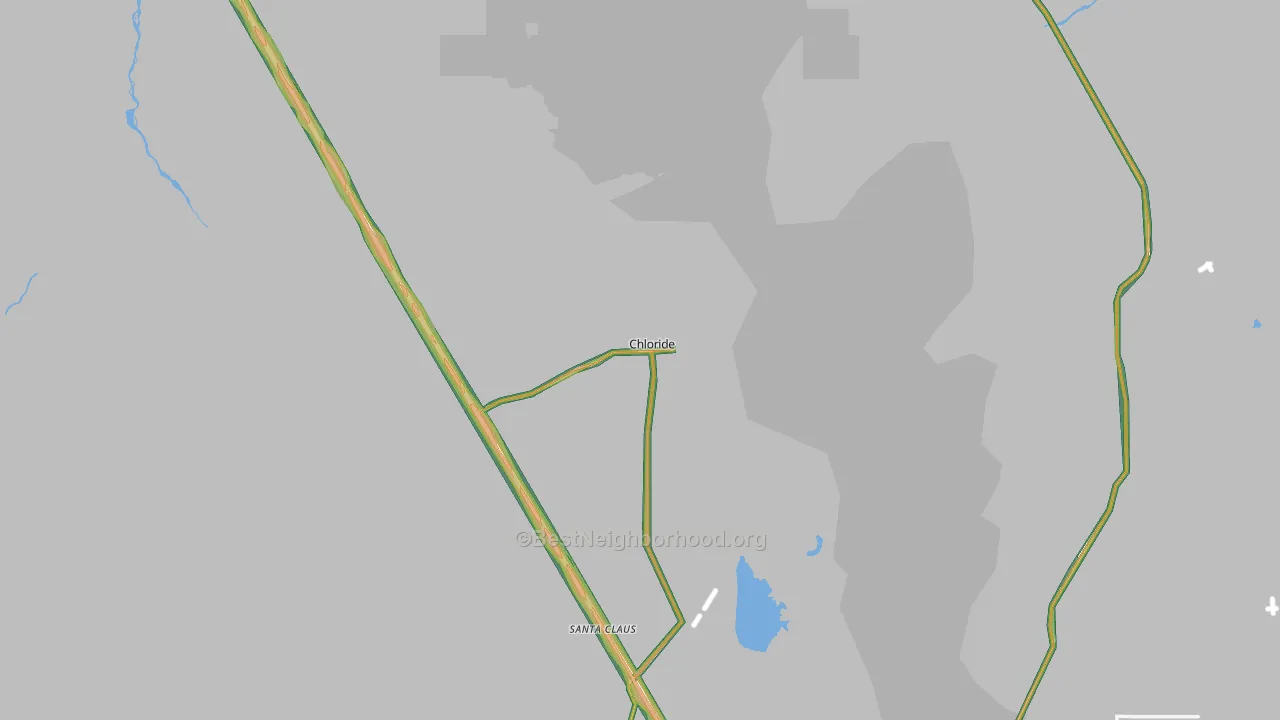 Chloride, AZ Map of Noise Levels in Chloride