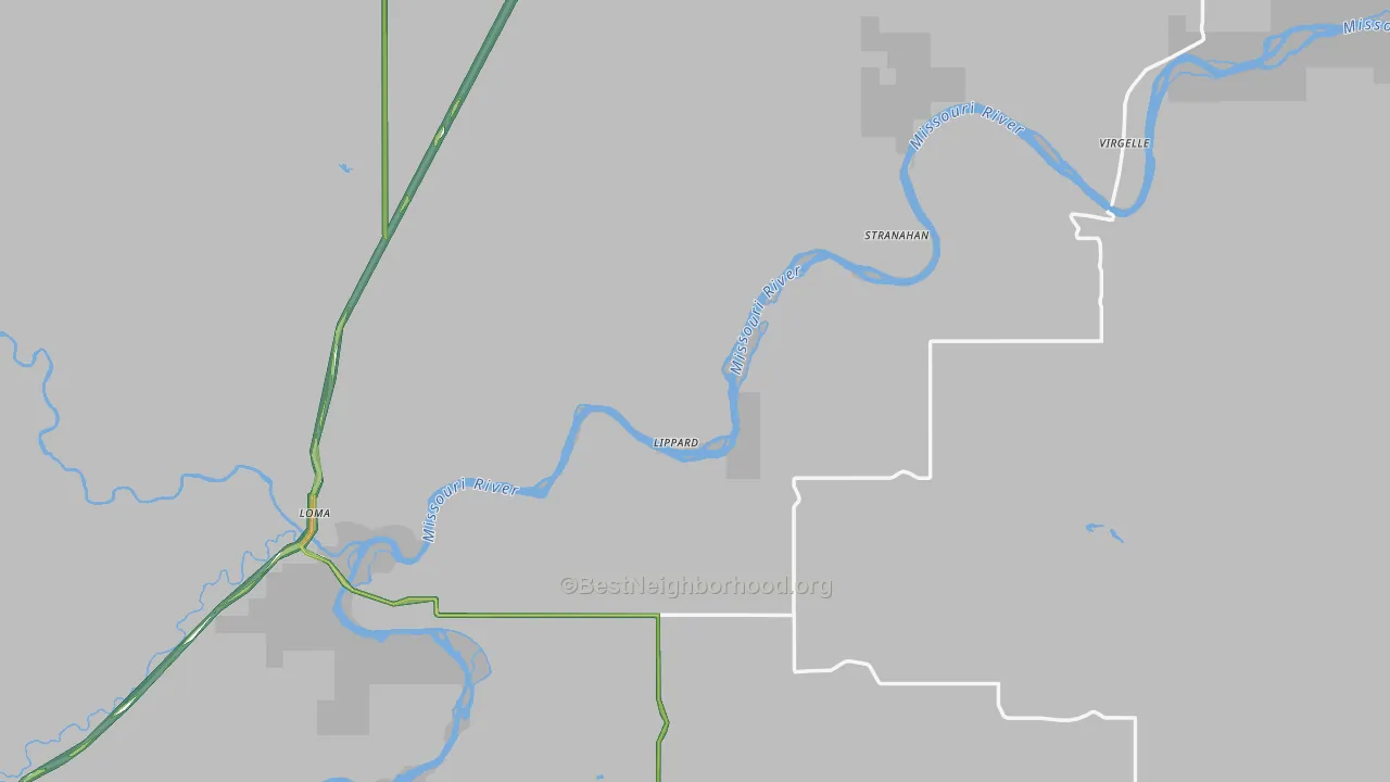Chouteau County, MT Map of Noise Levels in Chouteau County