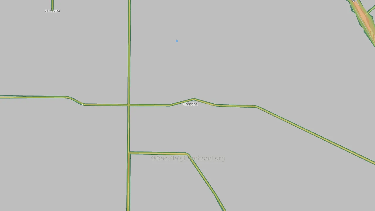 Christine, TX Map of Noise Levels in Christine
