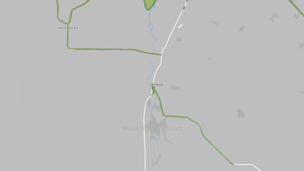 Christoval, TX Map of Noise Levels in Christoval