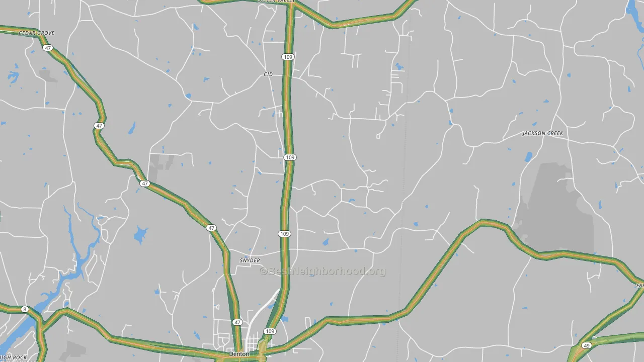Cid, NC Map of Noise Levels in Cid