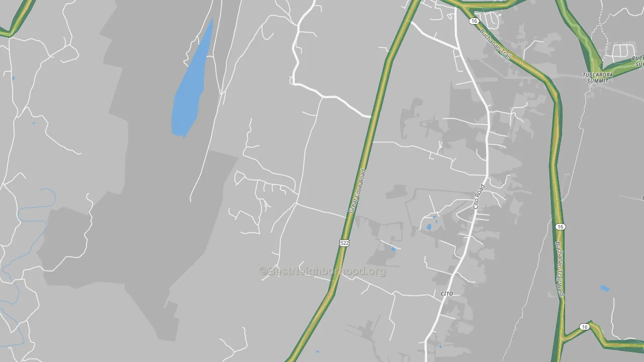 Cito, PA Map of Noise Levels in Cito