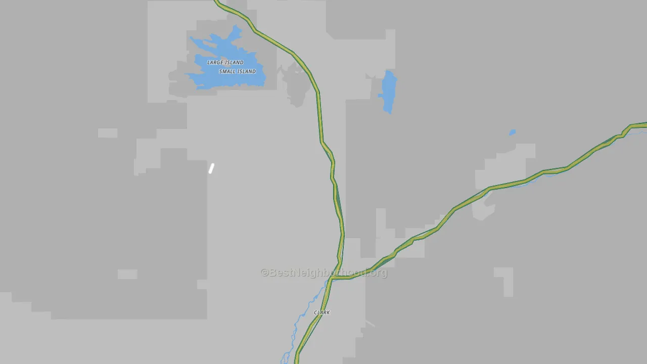 Clark, CO Map of Noise Levels in Clark