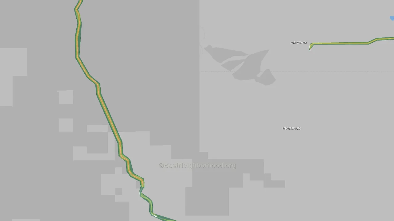Clear Creek, UT Map of Noise Levels in Clear Creek