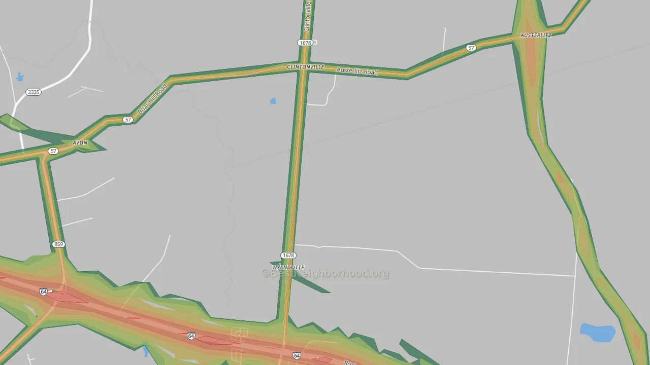 Clintonville, KY Map of Noise Levels in Clintonville