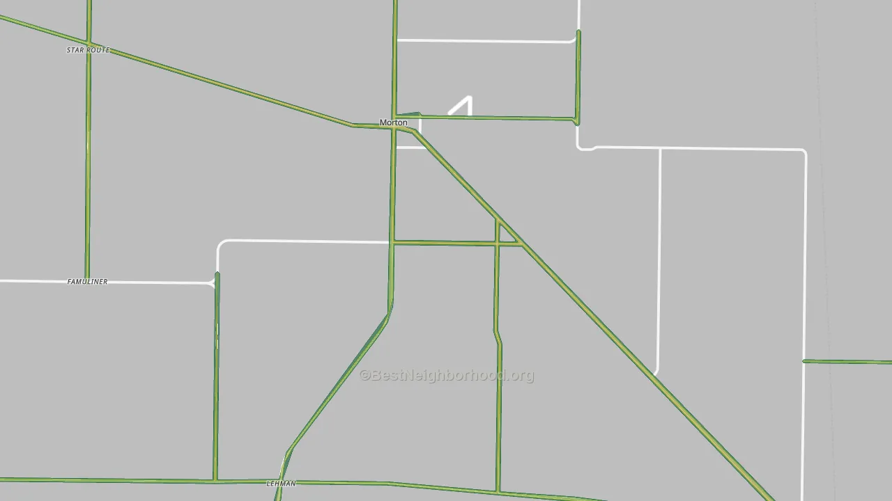 Cochran County, TX Map of Noise Levels in Cochran County