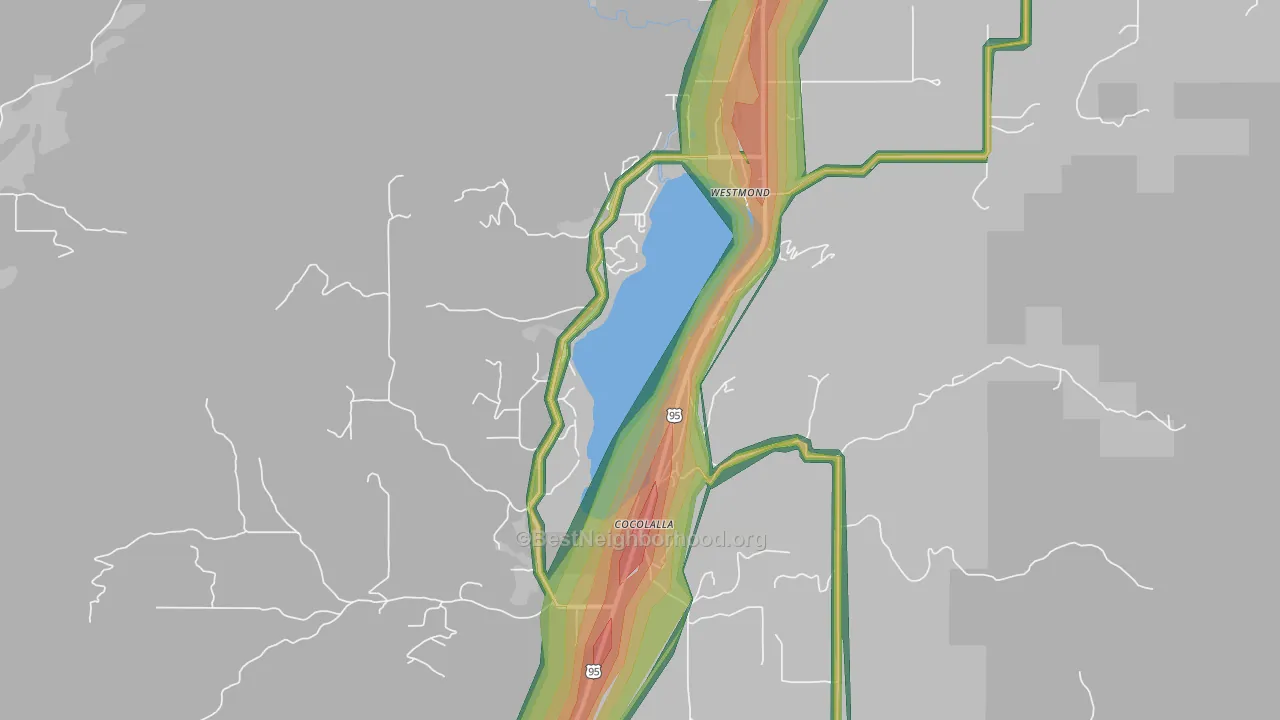 Cocolalla, ID Map of Noise Levels in Cocolalla
