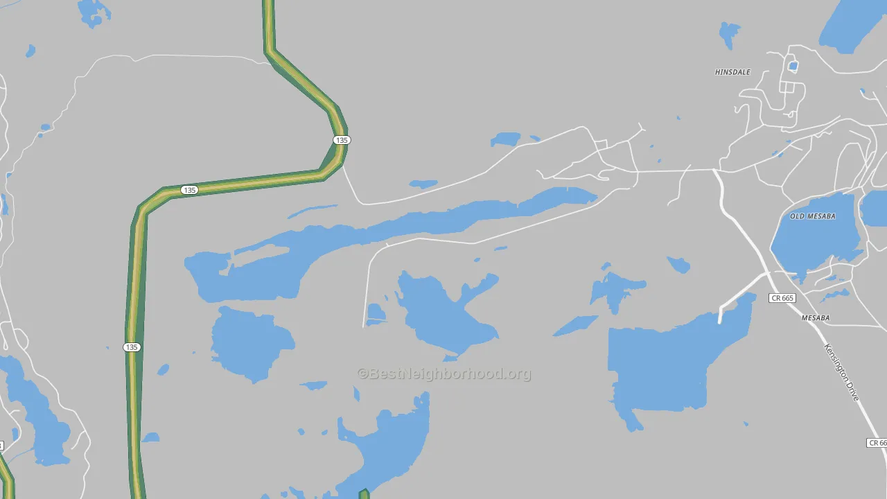 Colby, MN Map of Noise Levels in Colby