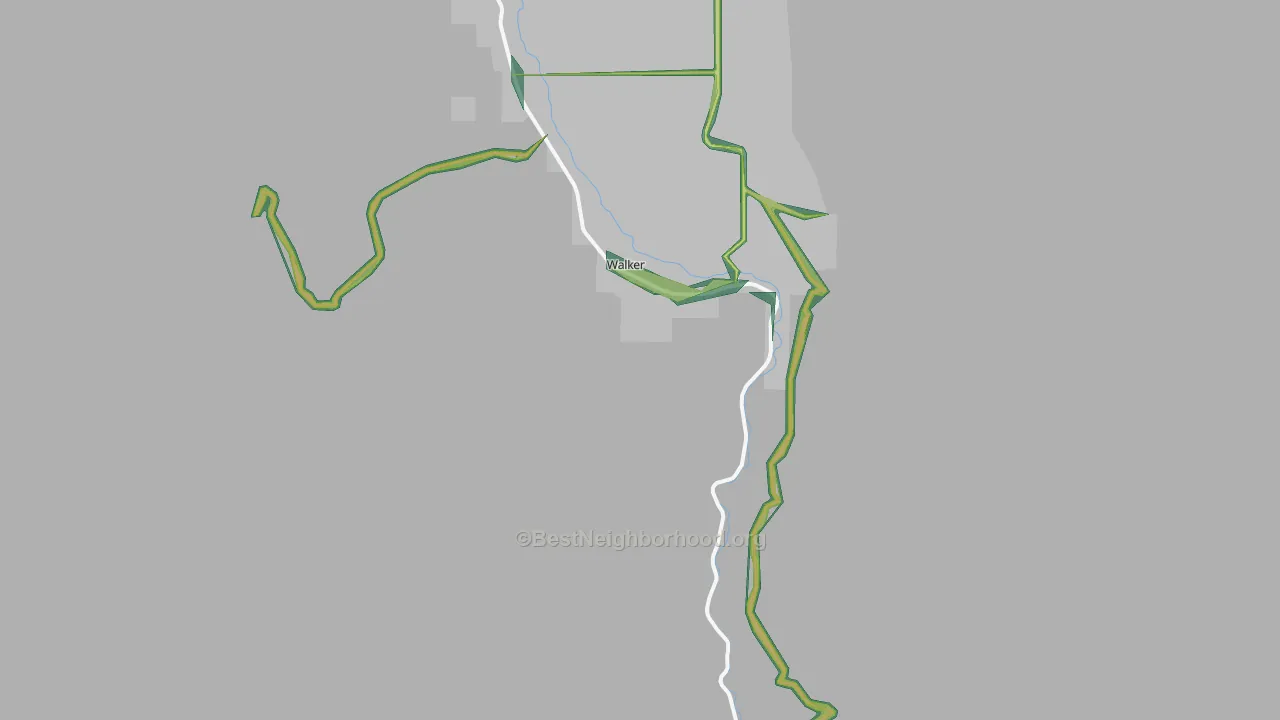 Coleville, CA Map of Noise Levels in Coleville