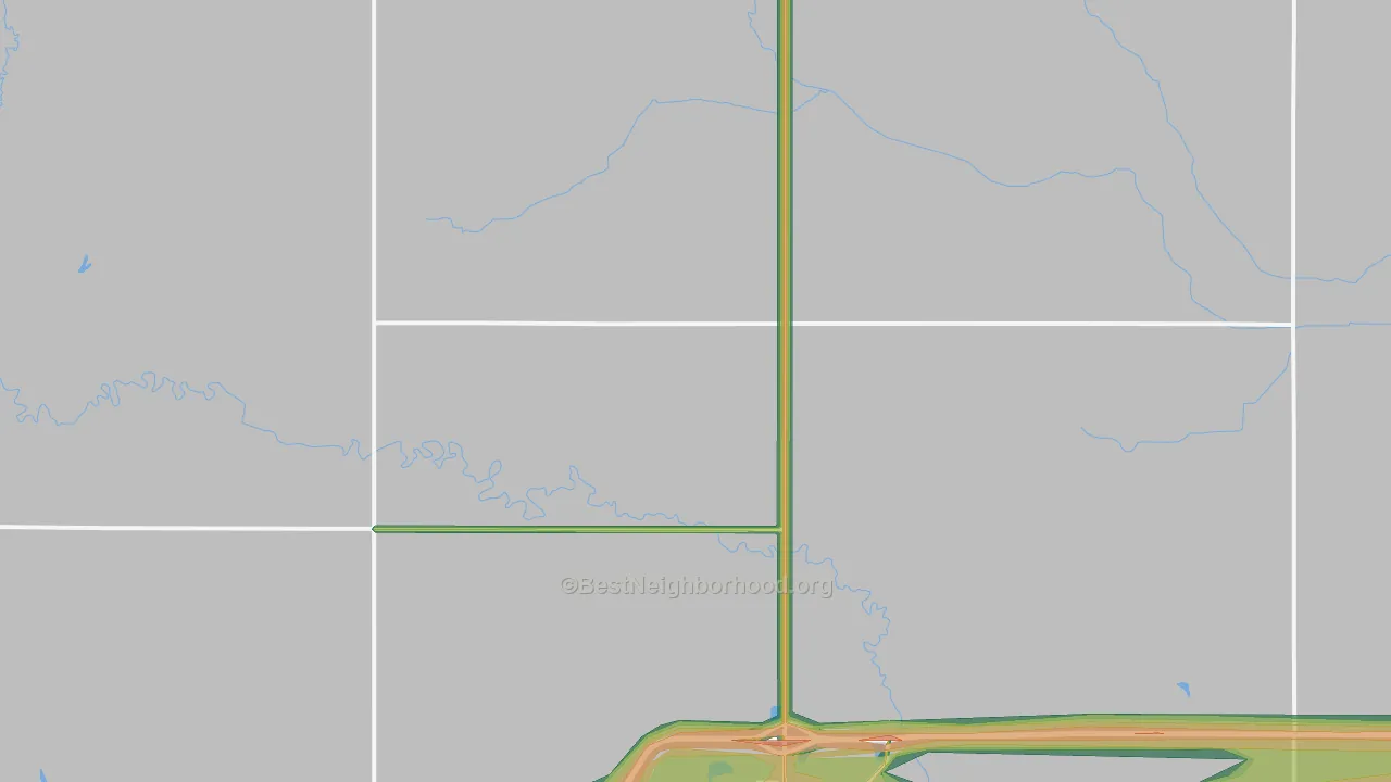 Colfax County, NE Map of Noise Levels in Colfax County
