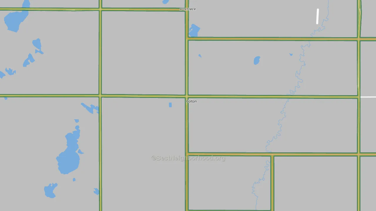 Colton, SD Map of Noise Levels in Colton