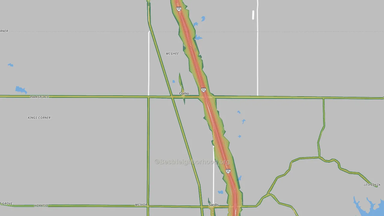 Como, MS Map of Noise Levels in Como
