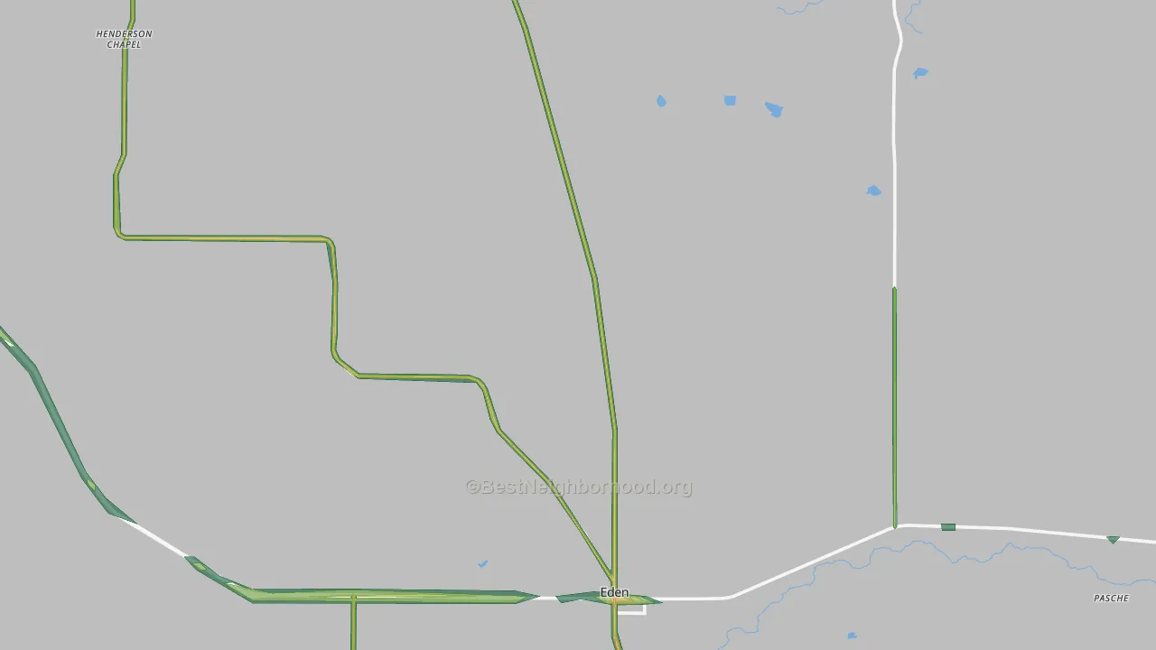 Concho County, TX Map of Noise Levels in Concho County