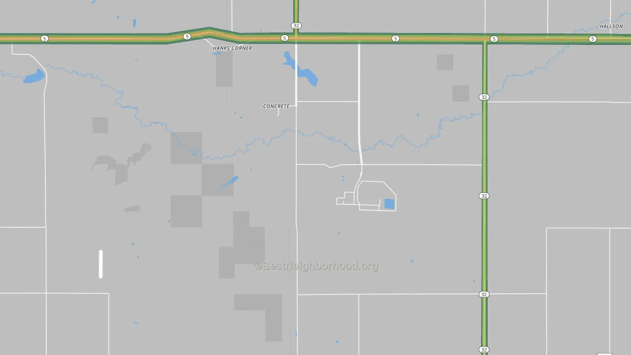 Concrete, ND Map of Noise Levels in Concrete