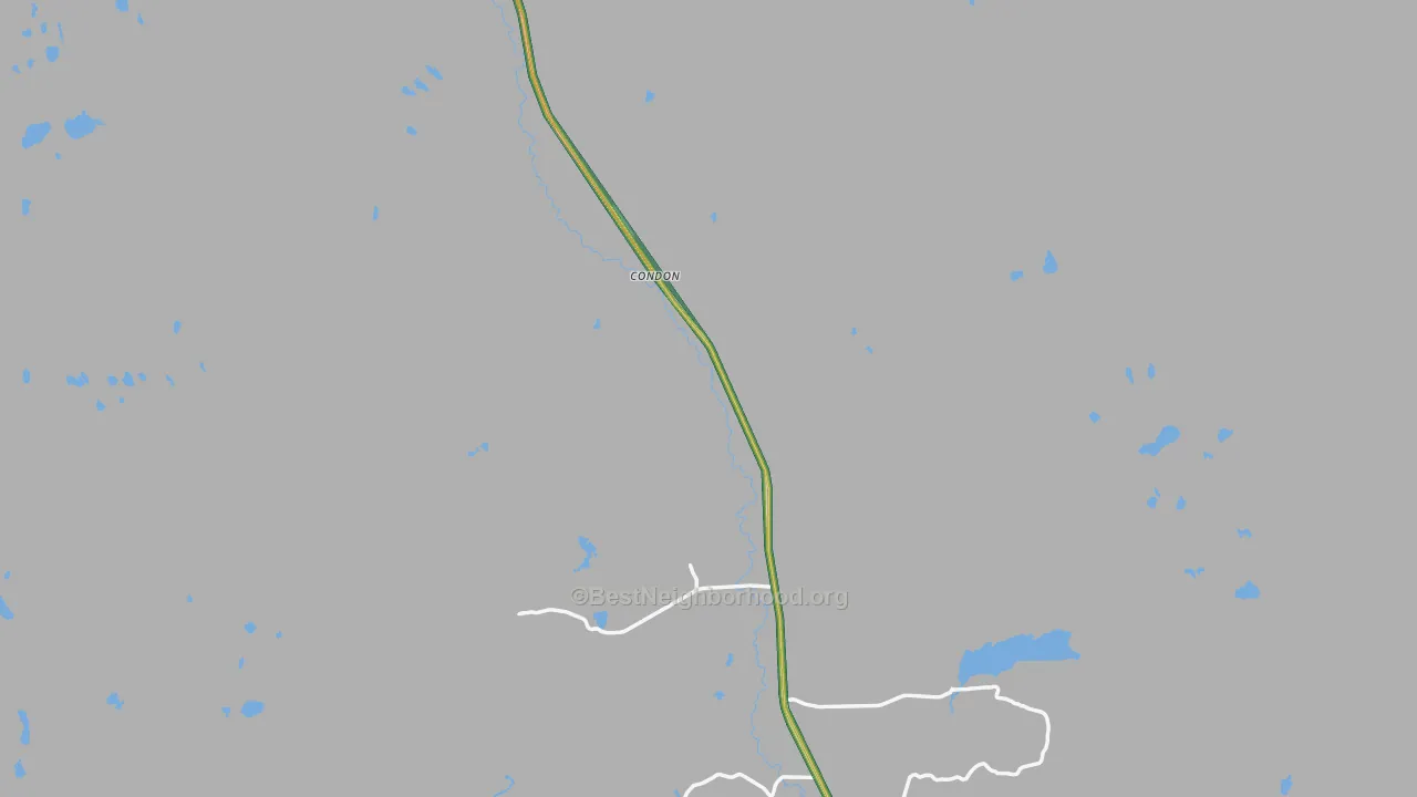Condon, MT Map of Noise Levels in Condon