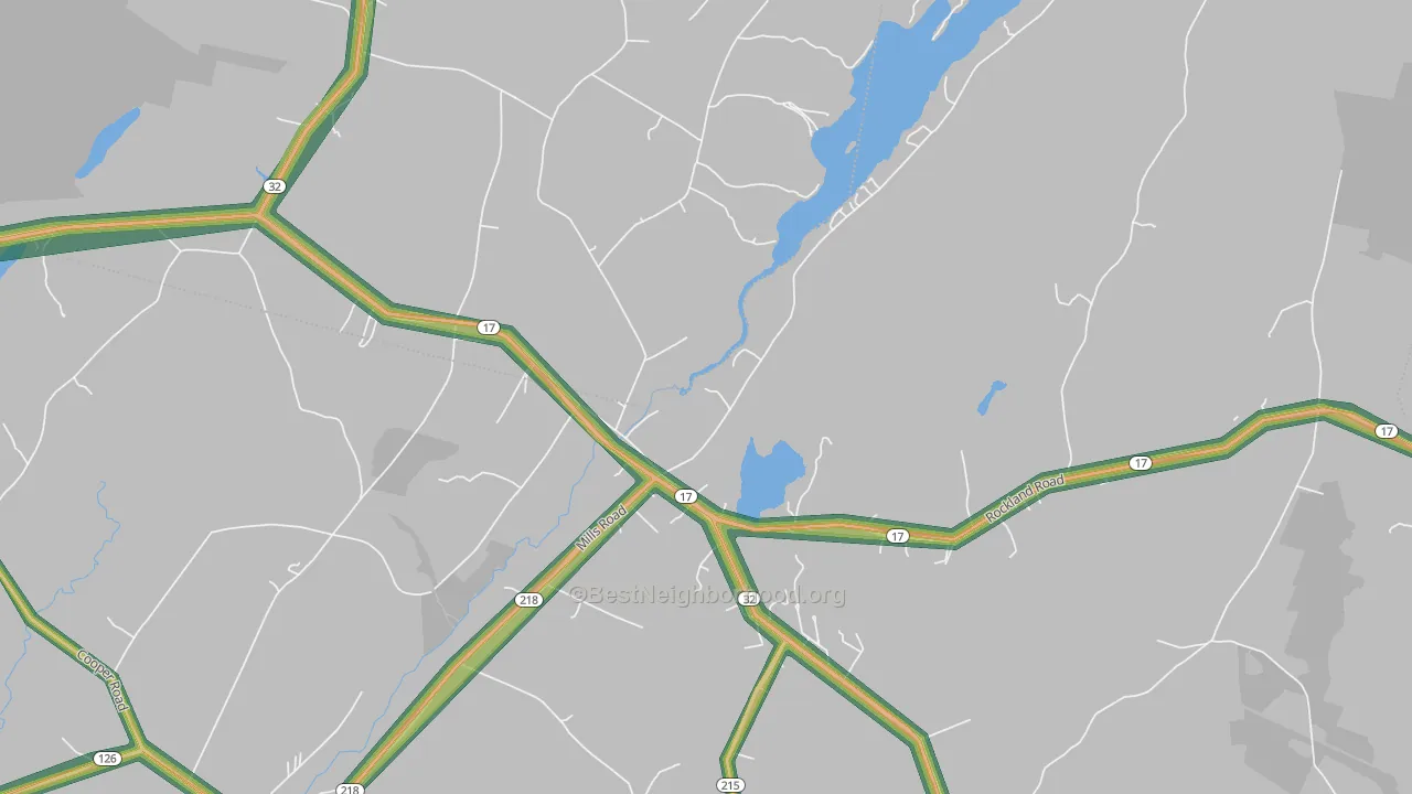 Coopers Mills, ME Map of Noise Levels in Coopers Mills
